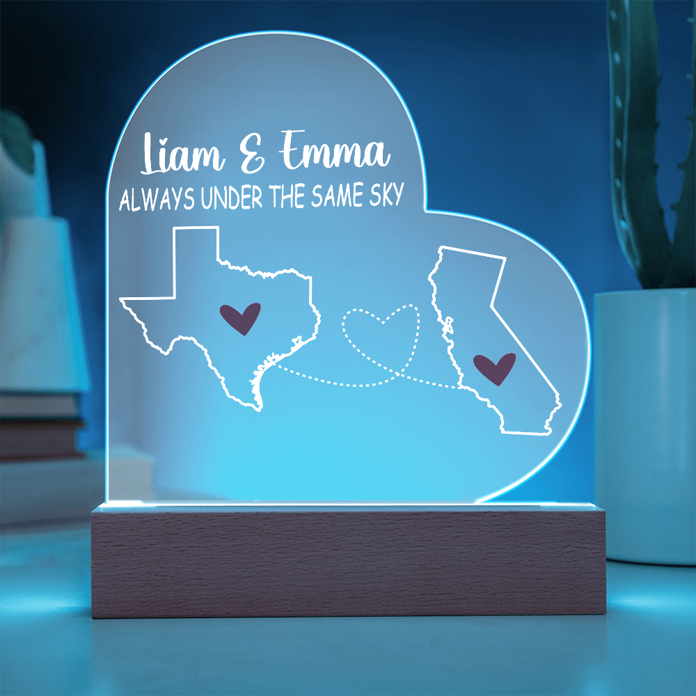Personalized Acrylic Heart Plaque Gift